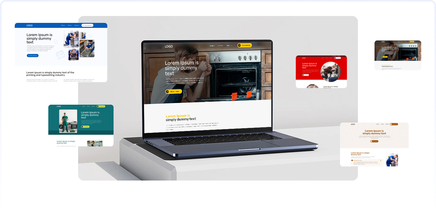 Website templates with your brand design
