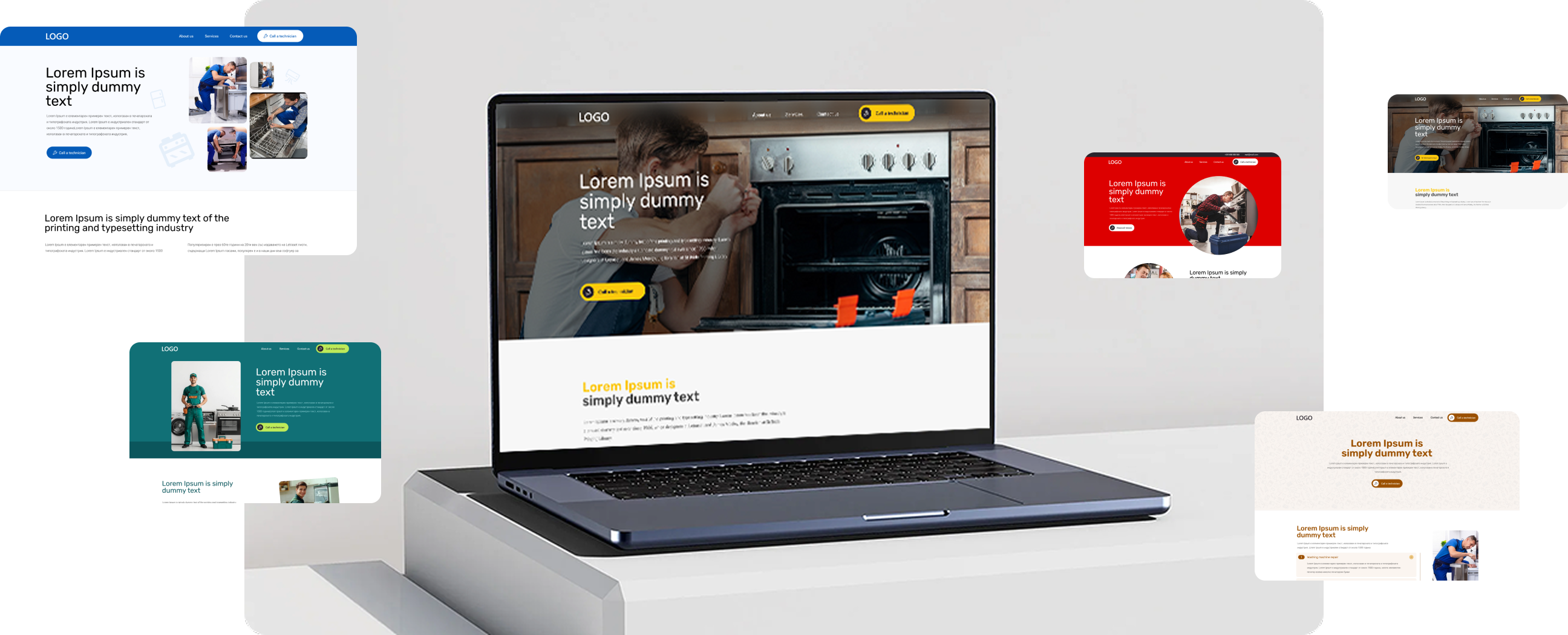 Website templates with your brand design