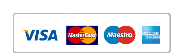 Visa, Mastercard, Maestro, American Express